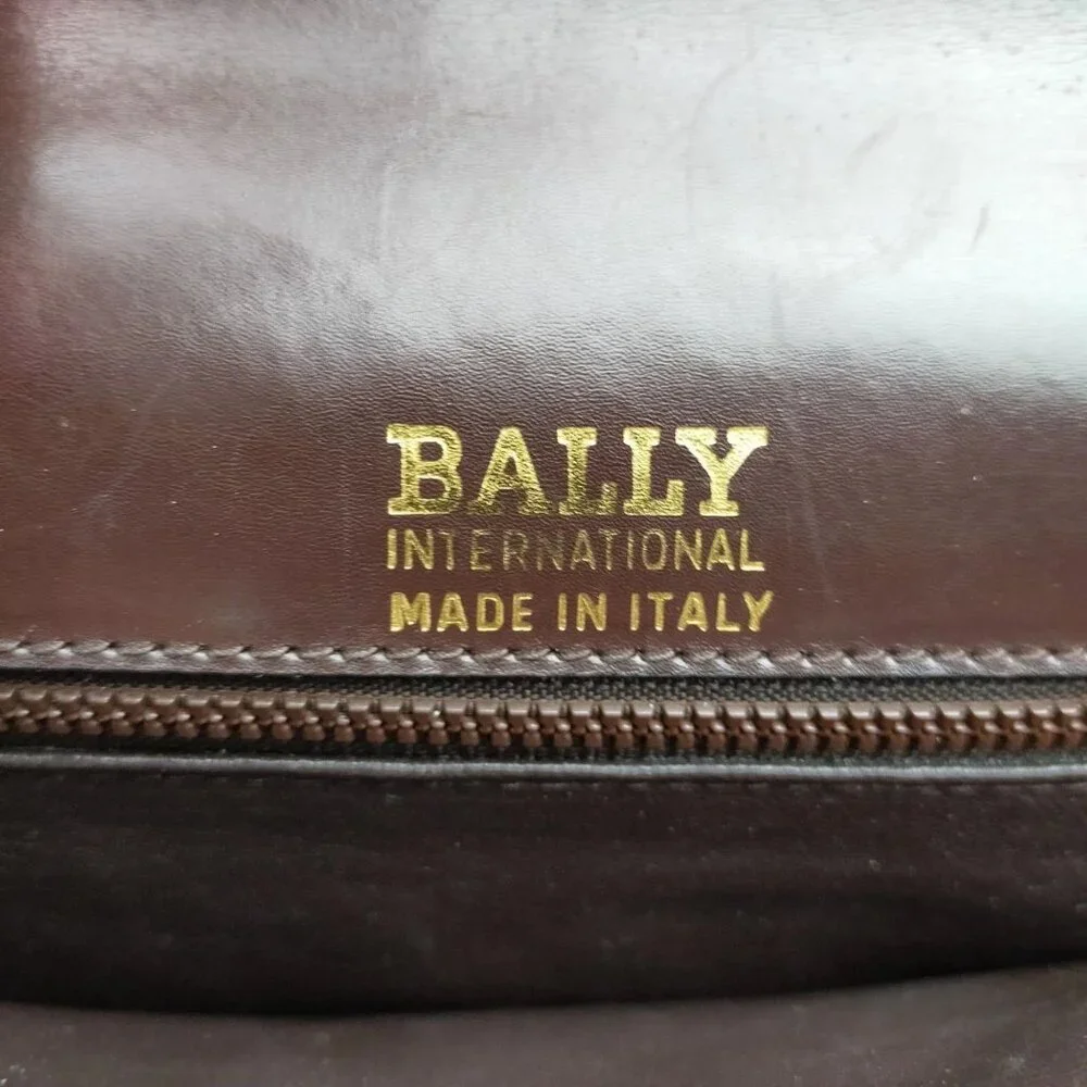 744166BV (L1) Bally Crossbody Bag Brown Leather - Picture 8 of 9